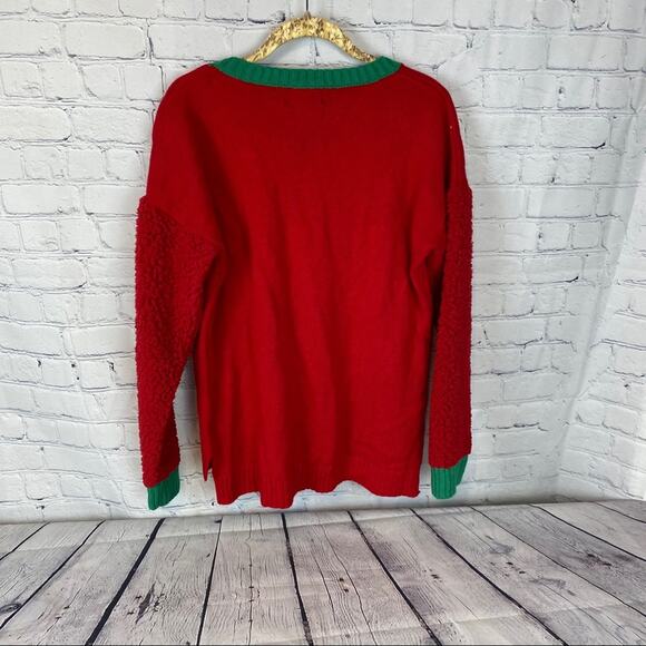 Blizzard Bay  Woman's SHEEP Ugly Christmas Sweater Large "SANTA IS MY BAAAE " - Picture 5 of 5